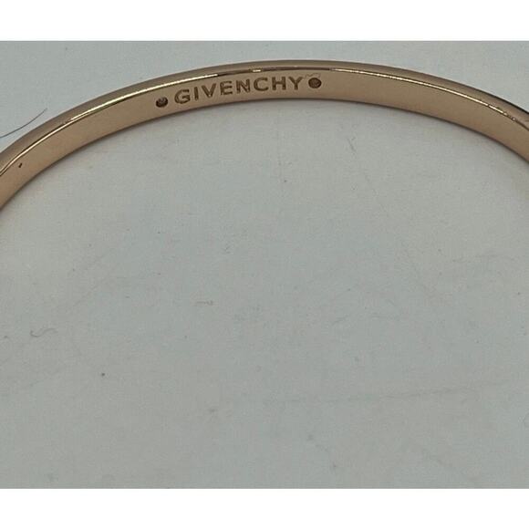 Givenchy Rose Gold‎ and Crystal Hinged Twisted Bangle Bracelet New with tags - Picture 8 of 9